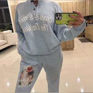 BOYS LIE Light Blue Sweatpants Set SMALL